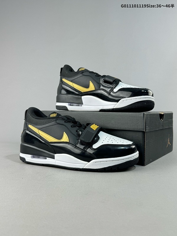 11036-46半 Air Jordan Legacy 312 Low 低帮 黑金男货号CD7069-071 女货号CD9054-071.