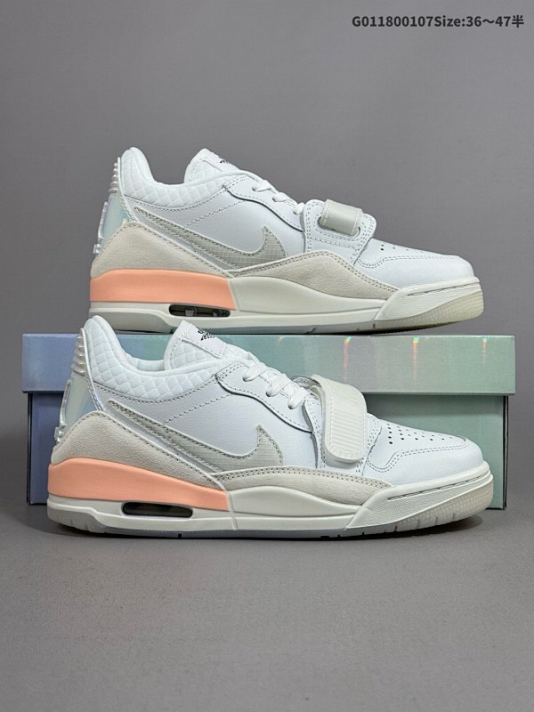 18036-47.5半  Air Jordan Legacy 312 Low WMNS CNY 低帮 蛇年白灰粉 AJ312货号HF3182-100
