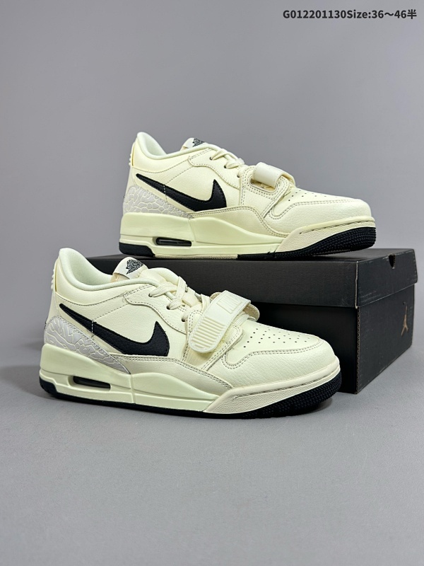 22036-46半  Air Jordan Legacy 312 Low 低帮 奶白黑 AJ312 乔丹312代 aj312 乔312 低邦 米黄黑 乔丹篮球鞋系列货号HV1807-101