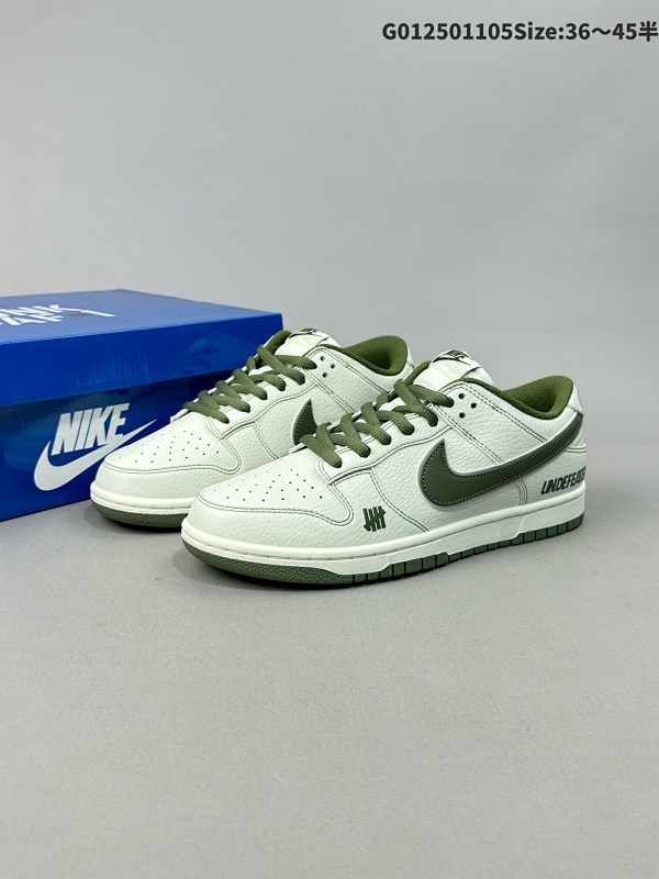 25036-45半 定制球鞋 Undefeated x Nike Dunk SB Low Und x 耐克 SB 低帮 联名米白绿货号UN1697-633