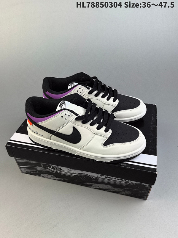 85 NIKE DUNK SB AE 86 头文字D 配色方面还原了熊猫 AE86 的黑白双拼设计货号DD1391-103  HL78850304 Size:3647