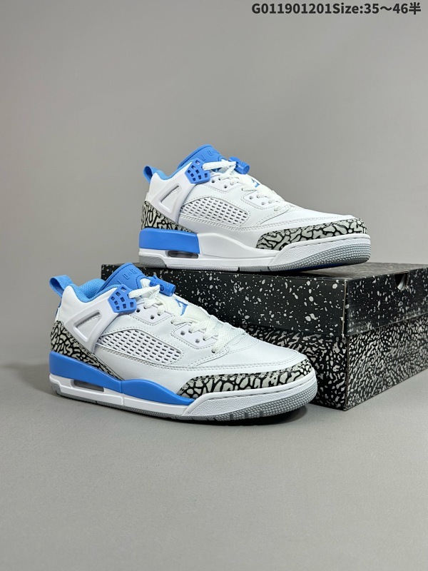 19035.5-46半 Air Jordan 3.5 Spizike Low "UNC" 低帮 北卡蓝 AJ3.5 乔丹3.5代 aj3.5 乔3.5 低邦 白蓝斯派克李货号FQ1759-141