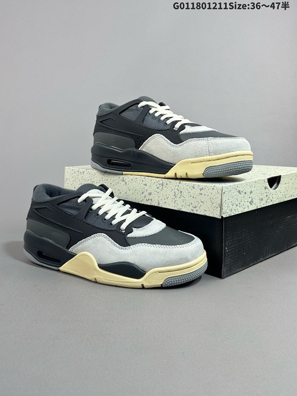 18036-47.5半 Air Jordan 4 RM "Iron Grey" 低帮 灰黑 AJ4 乔丹4代 aj4 乔4 灰黑 男女同款货号FQ7939-002 货号FQ7938-002