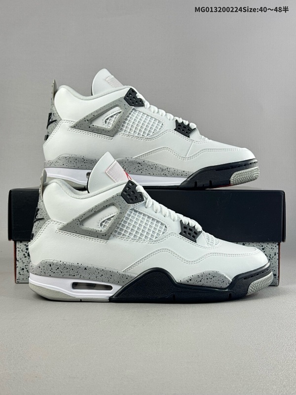 32040-48.5半    Air Jordan 4 Retro OG "White Cement" 复刻白水泥 AJ4货号FV5029-100