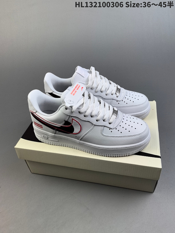 210 耐克Nike Air Force 1 Low  空军一号低帮百搭休闲运动板鞋ID:HL132100306 Size:3645半货号CU9225-100