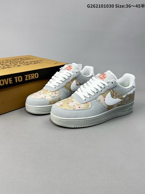 16036-45半 耐克Nike AIR FORCE 107 空军一号低帮百搭休闲运动板鞋货号:DD1175-001