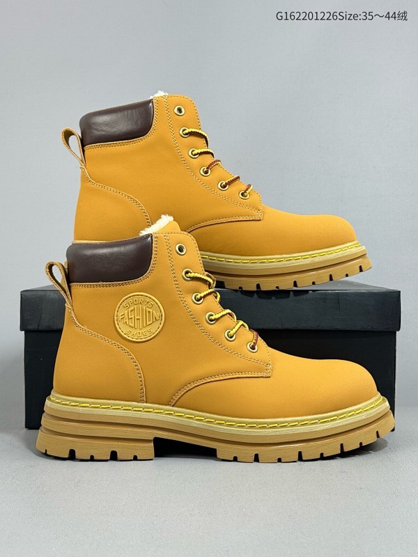 22036-44加绒  加绒 雨果博斯 HUGO BOSS 采用复古褶皱皮面材质轻量EAV发泡橡胶大底Fashion Shoes系带马丁靴 ID:G162201226