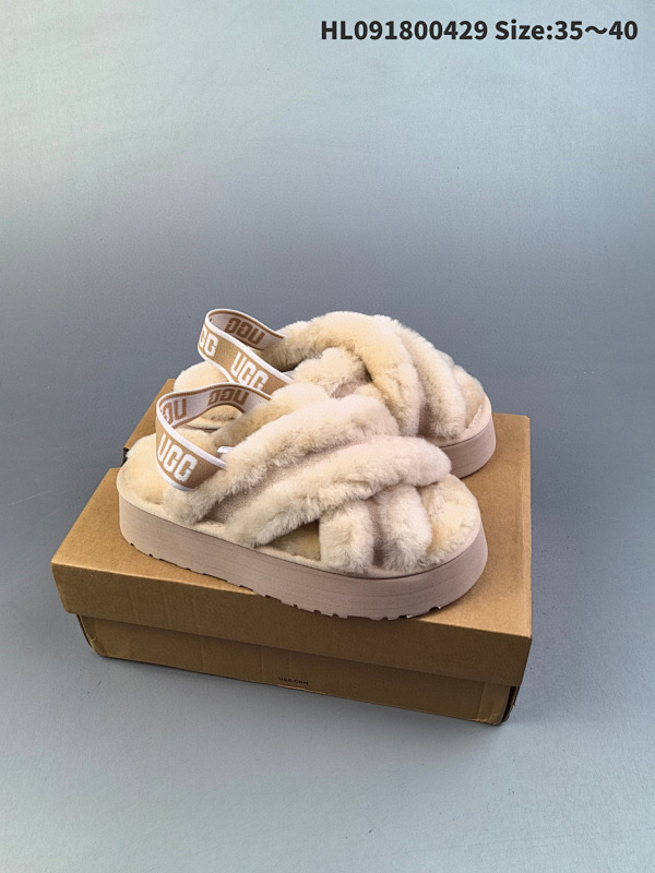 180 UGG拖拖鞋夏季百搭凉拖软底防滑沙滩凉鞋 ID:HL091800429 Size:3540