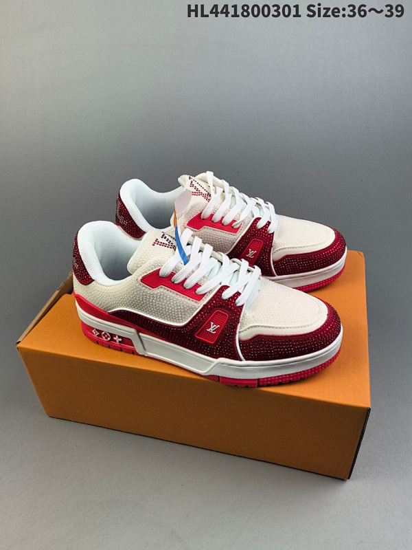 180 全新LV路易威登钻石Louis Vuitton Trainer Sneaker Low休闲运动文化百搭板鞋  ID:HL441800301