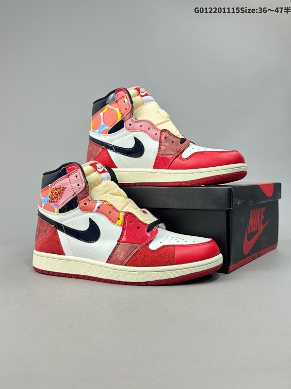 22036-47.5半Air Jordan 1 Retro High OG SP "Next Chapter" 高帮 蜘蛛侠2.0男货号DV1748-601 女货号DV1753-601
