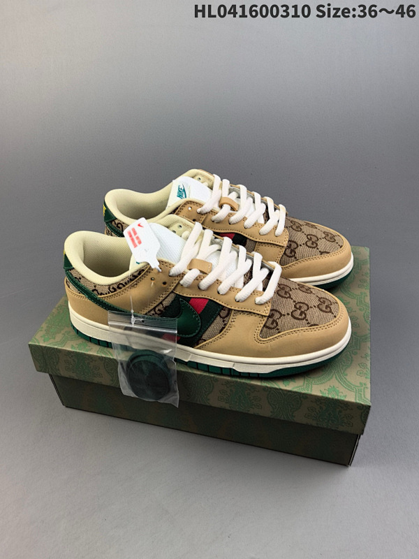 160 公司级Nike SB Dunk Low GUCCI联名 纯原大厂出品 极力推荐ID:HL041600310 Size:3646货号XH1733 003