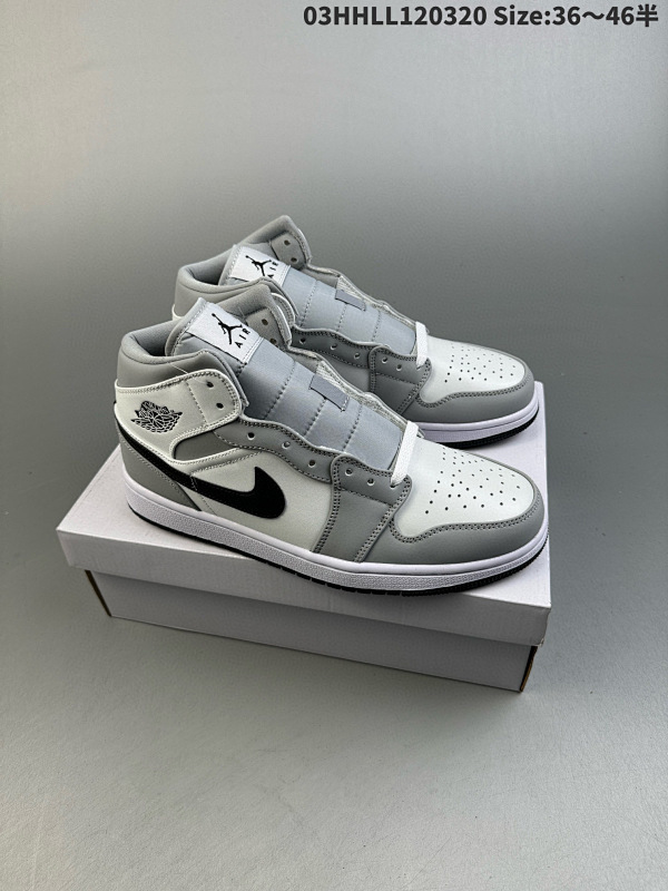 130头层带半码 Air Jordan 1 Mid "Light03HHLL120320 Size:3646半货号: BQ6472-015