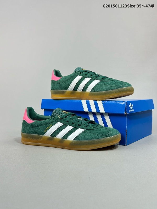 15035.5-47半 阿迪达斯 Adidas Originals Gazelle Indoor复古三叶草防滑透明橡胶板鞋经典运动鞋货号IG5929