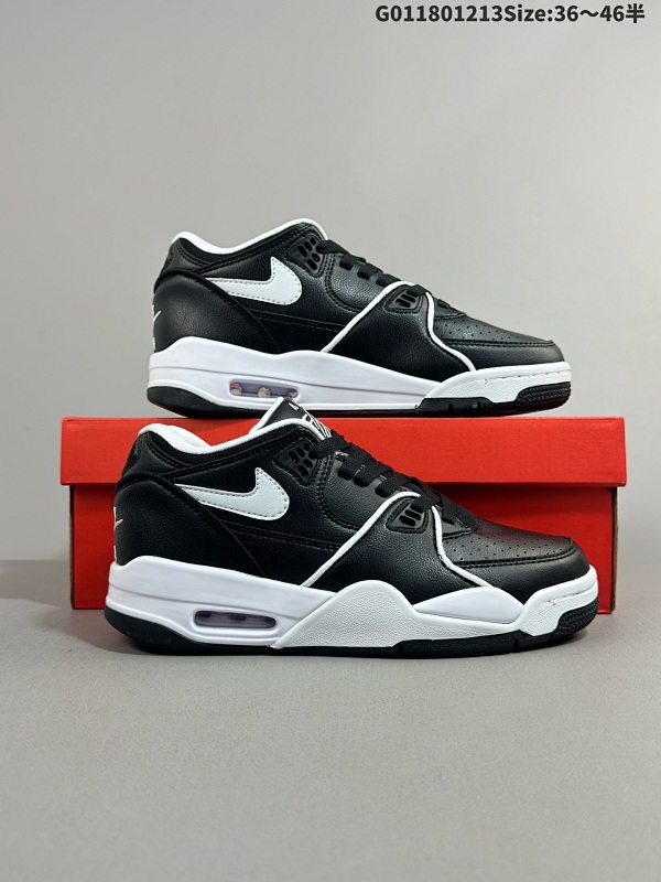 18036-46半 Nike Air Flight 89 Low 耐克 89兄弟款 低帮 黑白 男女同款货号FZ3045-002