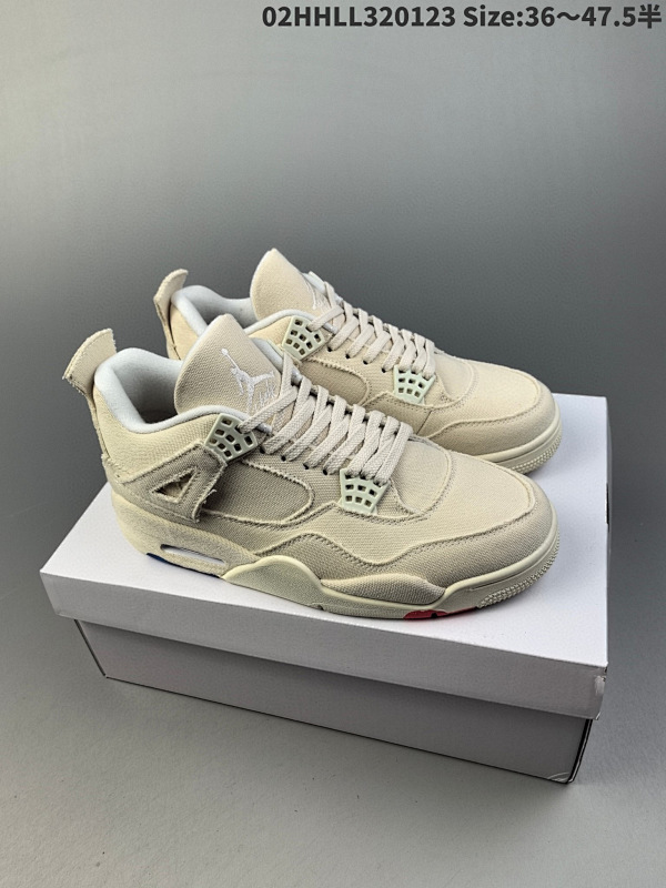 320公司级 Air Jordan 4 Retro WMNS  02HHLL320123 Size:3647.5半男货号DQ4904-100   女货号DQ4909-100