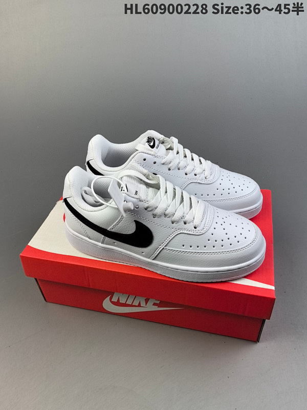 90 NIKE COURT VISION LOW白深蓝桔 低帮百搭透气休闲运动板鞋IDHL60900228货号 FD0320-133