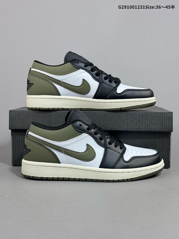 10036-45半 真标Nike Air Jordan 1 Low AJ1乔1低帮休闲板鞋 同步官方配色  官方货号:553558-092