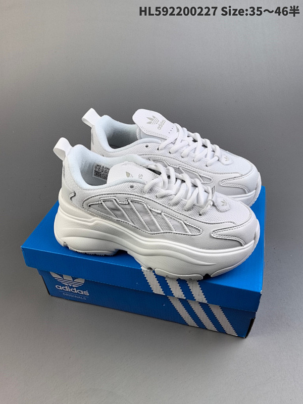220 公司级三叶草增高老爹鞋 adidas originals Ozgaia低帮休闲鞋 黑色HL592200227 Size:3546半货号IG6045