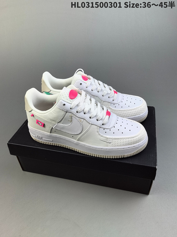 150 真标耐克Nike Air Force 1 Low  空军一号货号DX6061-111    ID: HL031500301 Size:3645半