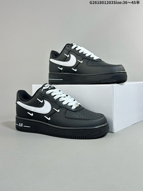 18036-45半 公司级NIKE AIR FORCE 1'07 原楦头原纸板 打造纯正低帮空军版型 专注外贸渠道 全掌内置蜂窝气垫  原盒配件 原厂中底钢印拉帮完美