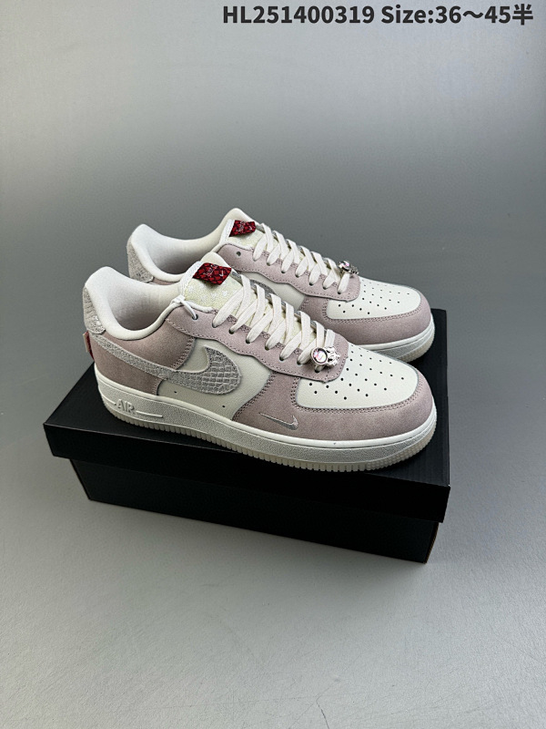 140 真标耐克Nike Air Force 1 Low  空军一号低帮百搭休闲运动板鞋货号FZ5066-111 编码 HL251400319 Size:3645半
