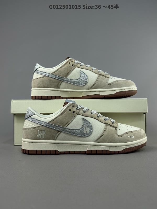 Undefeated x Nike Dunk SB Low Und x 耐克 SB 低帮 联名灰白银 定制球鞋货号CF3688-013