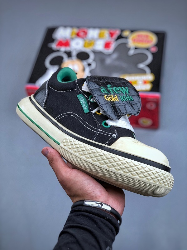 Disney/迪士尼x OLD ORDER 大头鞋米奇老鼠 Mickey Mouse低帮情侣帆布鞋 1435-44