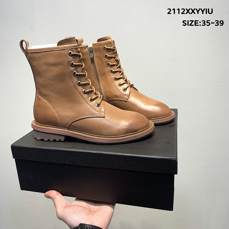 UGG 2021冬款系带高帮马丁靴 网红同款