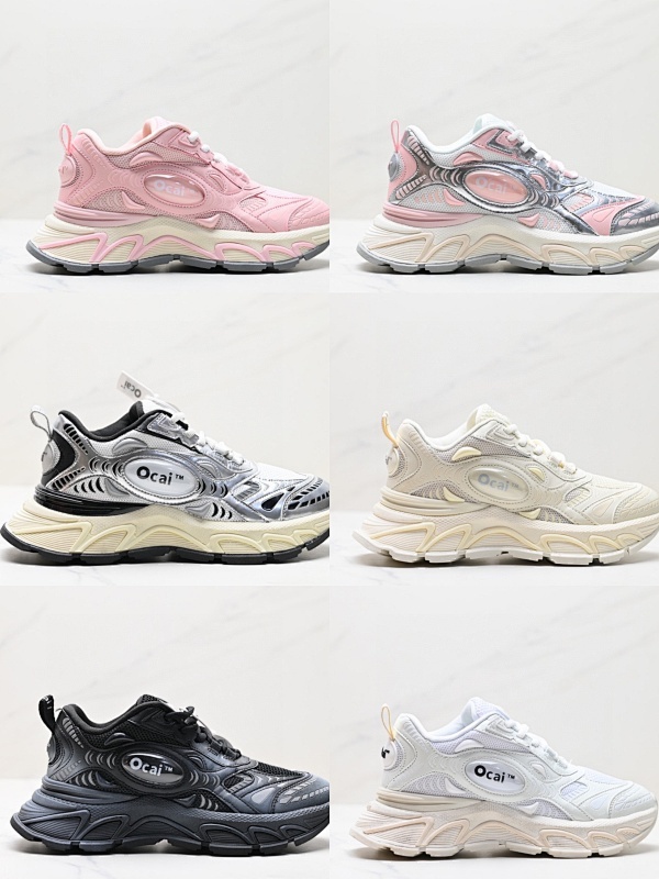 Ocai Runtech 3.0复古低帮透气低帮跑步鞋 复古球鞋Ocai vibe风 5CM增高通情跑鞋 以Ocai蛋标为启源点而展开设计的Runtech3.0 结合人体工程美学 将模拟心脏跳动时
