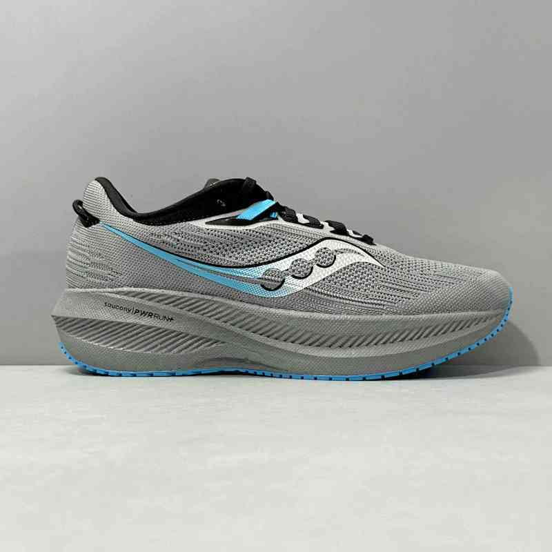 LG版本 灰黑色S20881-20 索康尼Saucony Triumph 21 系带减震耐磨透气 低帮 马拉松跑步鞋 男款 灰黑色