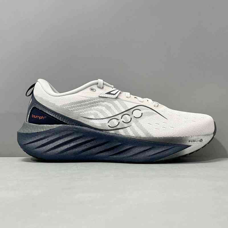 LG版本 白深兰S20964-218 索康尼Saucony TRIUMPH 22 旗舰级缓震 慢跑耐磨 低帮 训练跑步鞋 男款 白深兰
