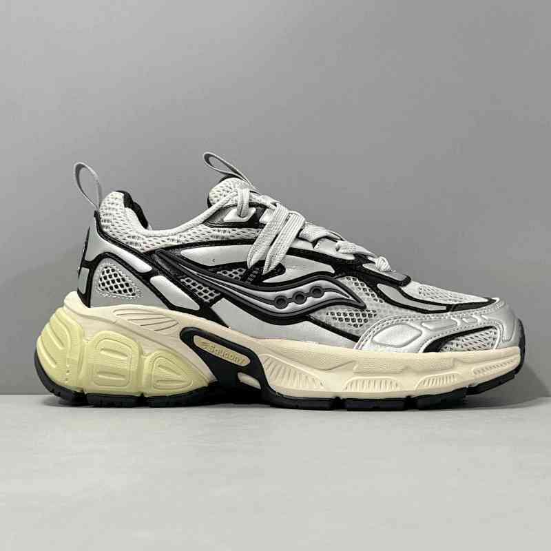 LG版本 银黑色S79053-1 索康尼Saucony 2K CAVALRY 复古舒适防滑耐磨 低帮休闲跑步鞋 男女同款 银黑色