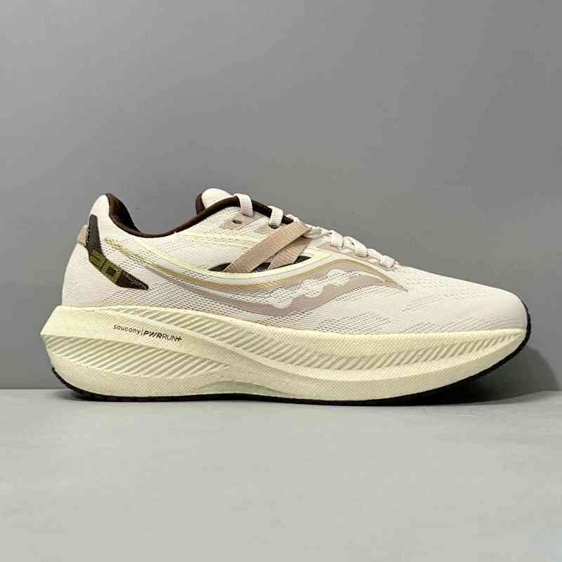 米色S20759-203 索康尼Saucony Triumph 20 舒适百搭运动 织物减震防滑耐磨 低帮 马拉松跑步鞋 男女同款 米色