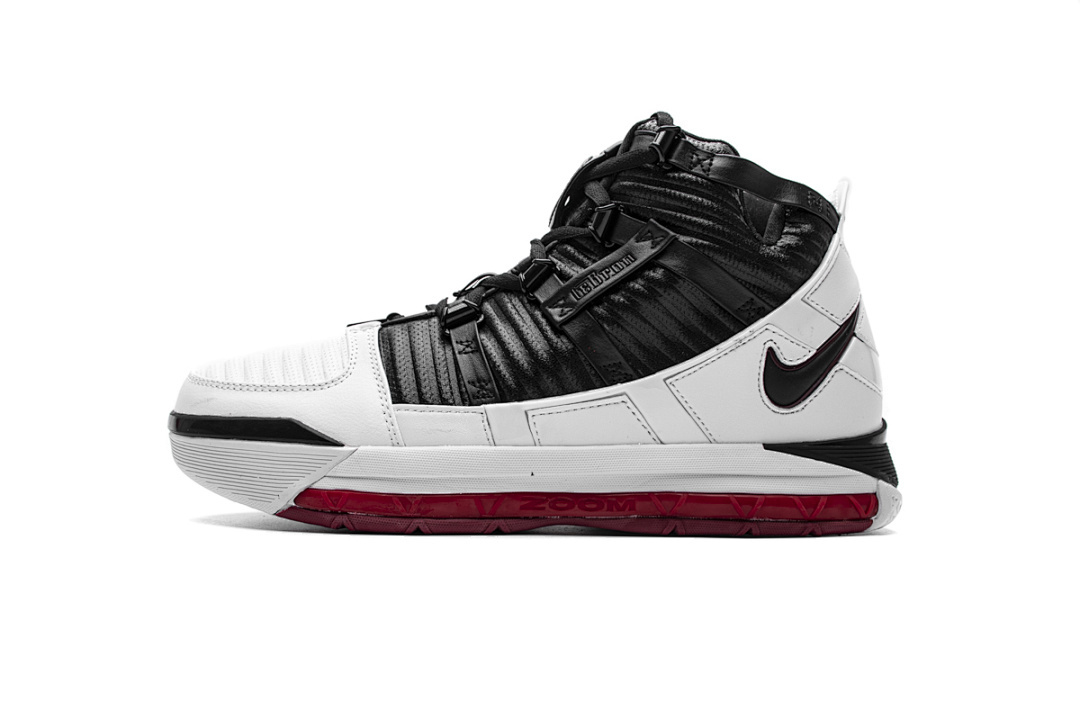 【bg5tk】白黑红 耐克 詹姆斯 3代篮球鞋 ao2434 101 nike zoom