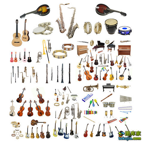 乐器吉他小提琴古典乐器萨克斯西洋乐器架子鼓打击乐器jpg548 图库家 Ae模板 下载 免费ae模板下载