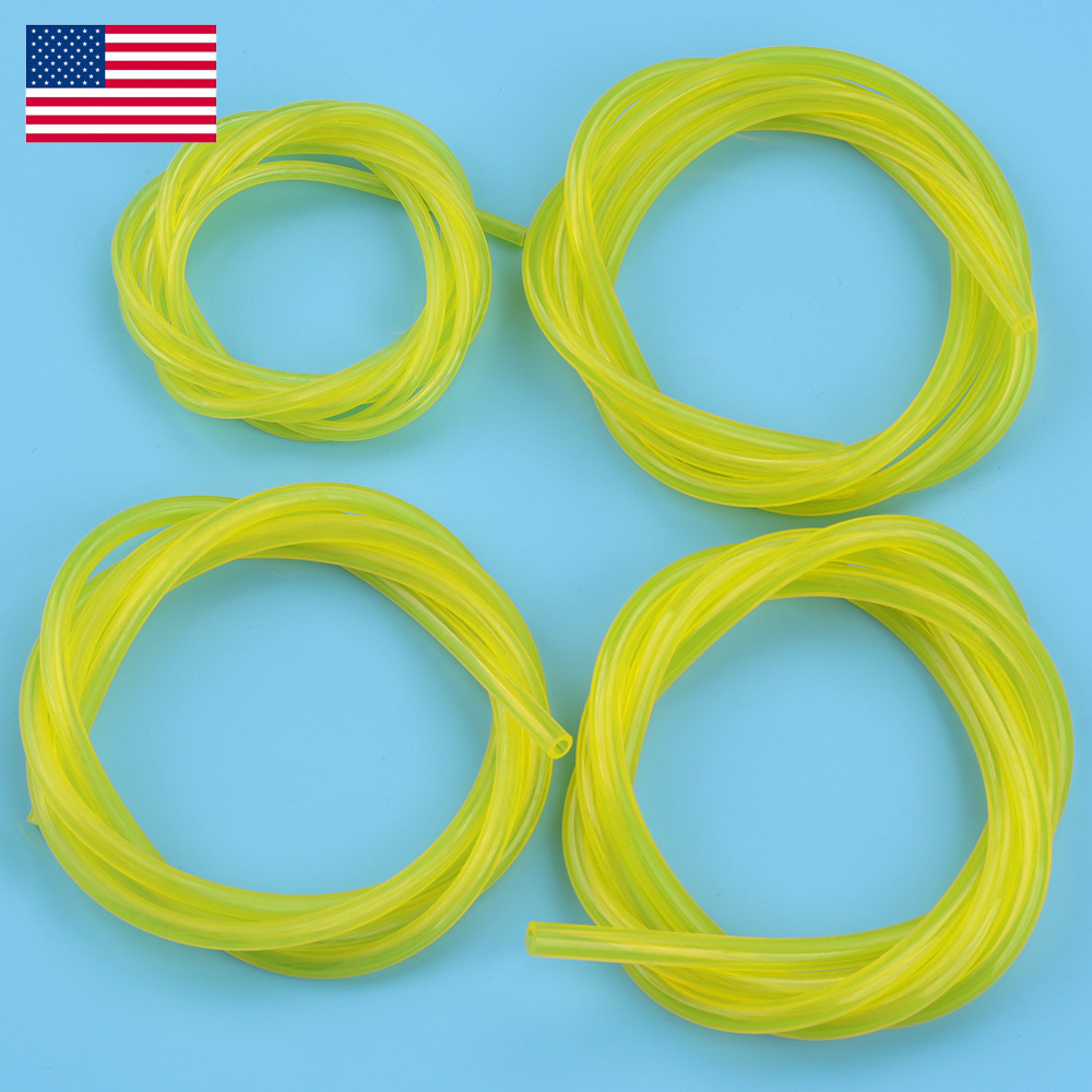 4 Sizes Gas Fuel Line Hose Yellow 16Ft Fuel Tube for 2 Cycle Small