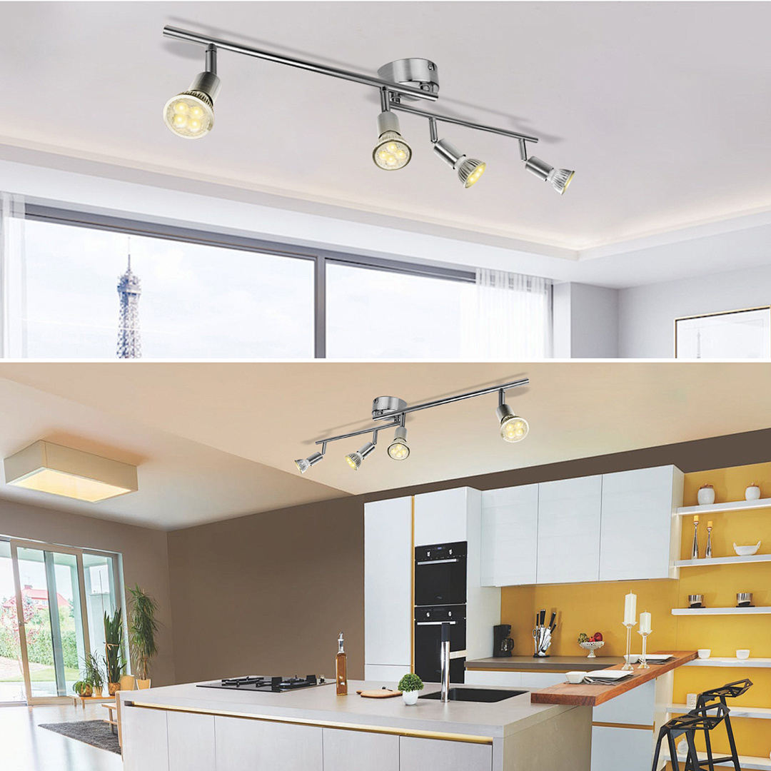 GU10 LED Deckenleuchte Deckenstrahler 4-Flammig Wandlampe Wohnzimmer