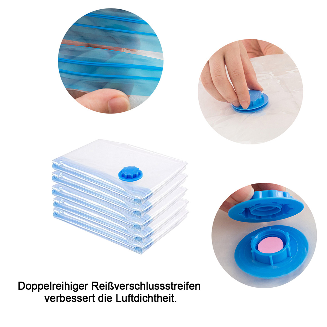 5x Vakuumbeutel Aufbewahrungsbeutel Vakuum Tasche Vacuum Kleidung