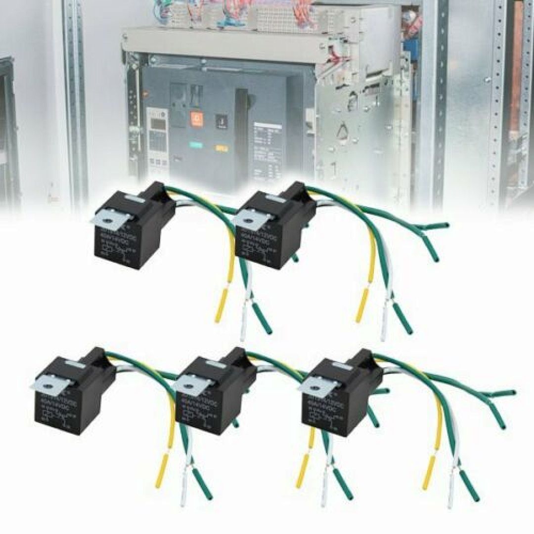 5X KFZ Relais Oldtimer mit Kabelbaum Öffner 12V Wechselrelais 40A