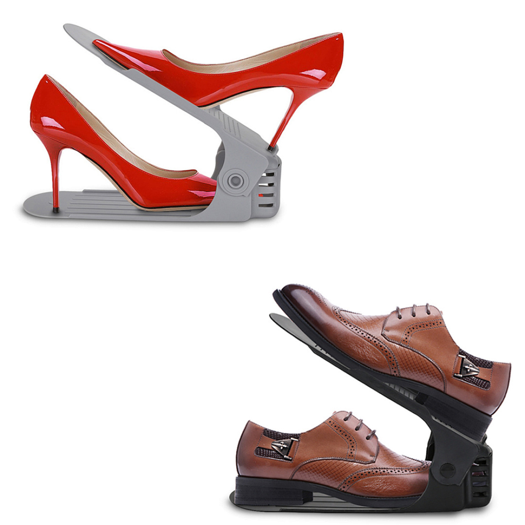 Schuhregal Schwarz Schuh Organizer Schuhstapler 10 Stück Verstellbarer