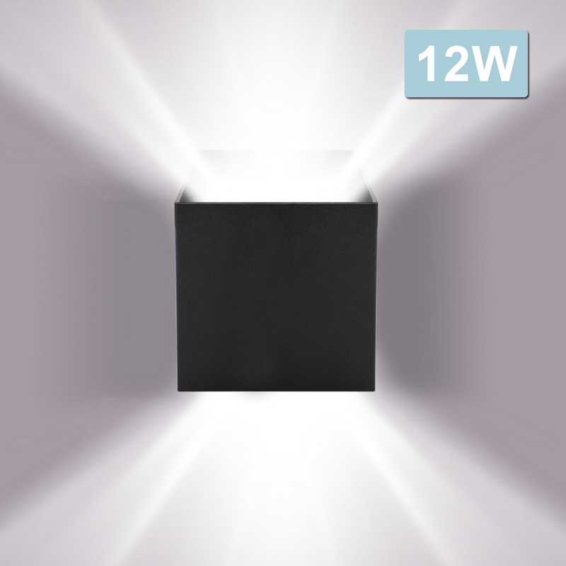 12W LED Wandlampe Kaltweiß Wandleuchte IP65 Deko Wohnzimmer Winkelverstellbar