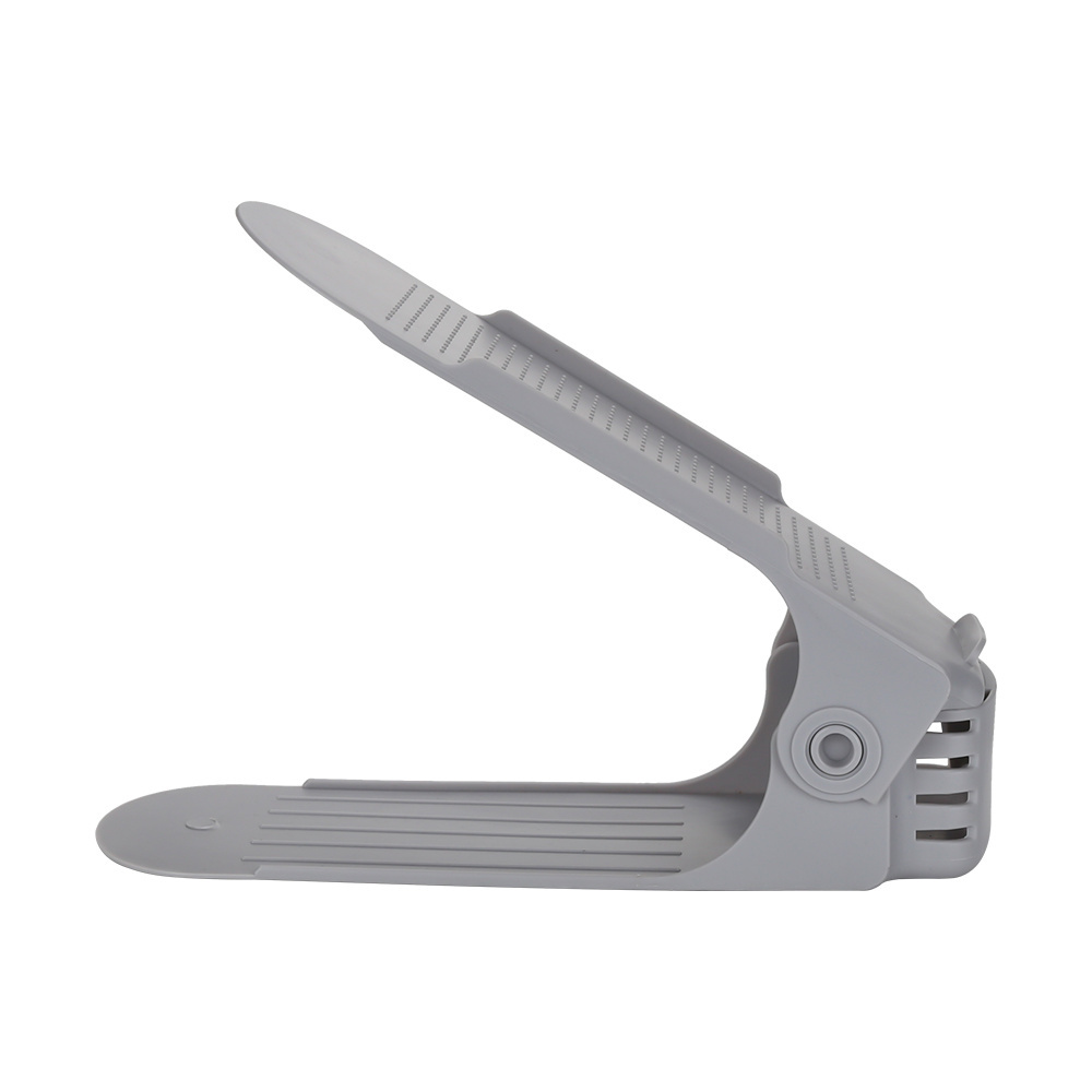 20er Verstellbarer Schuhstapler Schwarz Schuhhalter Schuhregal