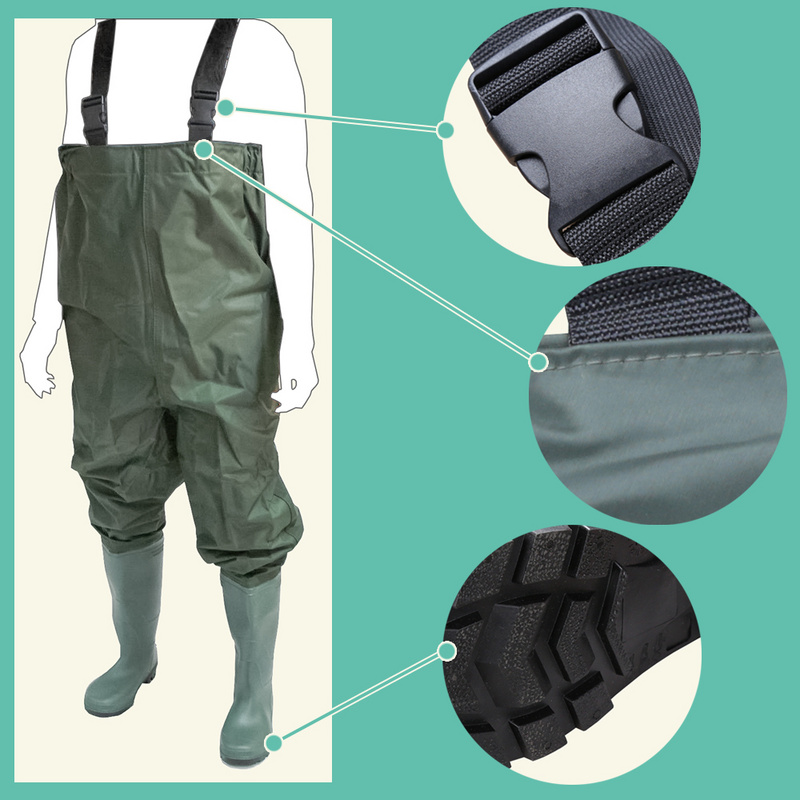 M 40//41 Wathose Teichhose Jugendliche Wasserdicht Anglerhose Gummistiefel Gr