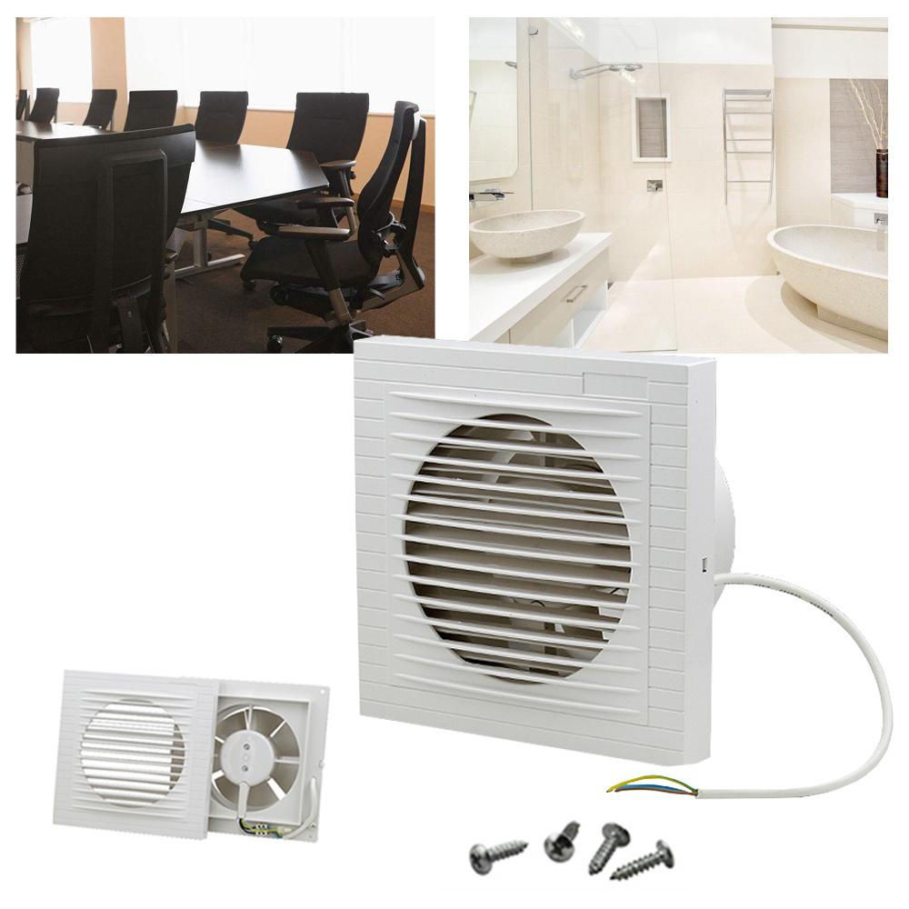 Badlüfter ventilator Abluftventilator WC Wandlüfter 100mm Mit