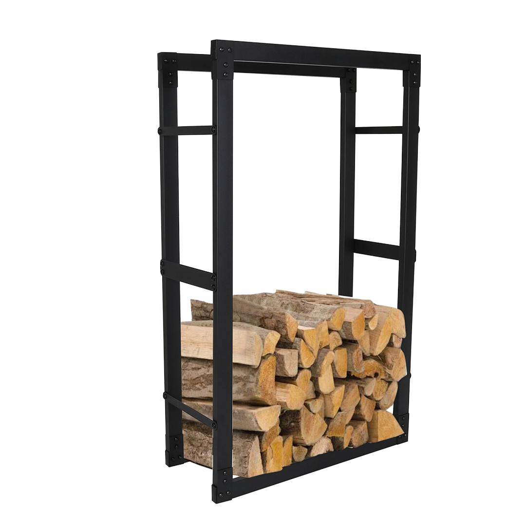Kaminholzregal Kaminholzständer Brennholzregal Metall 100*40*25CM | eBay