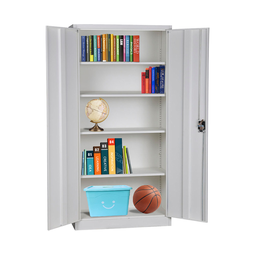 Aktenschrank Metallschrank Büroschrank Werkzeugschrank Stahl Grau