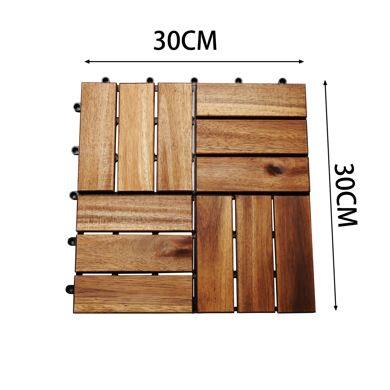 Terassenfliese Fliesen 30x30cm Bodenfliesen Garten Balkon Garten Holz