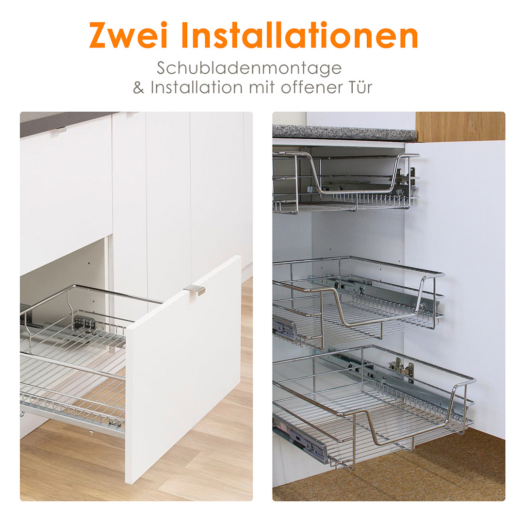 Schublade Für 30cm-60cm Schrankauszug Schränke Küchenschrank