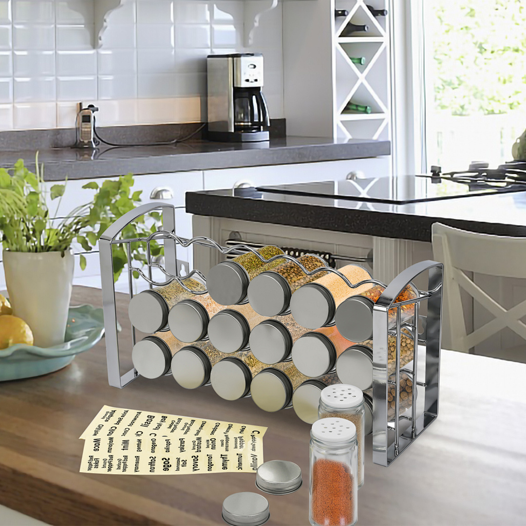 Gewürzregal Gewürzbehälter Gewürzstreuer Set freistehend Wandregal