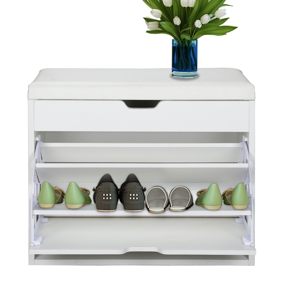 Schuhschrank Schuhtruhe kommode Schuhkipper Ablage 1 Kipper Holz mit